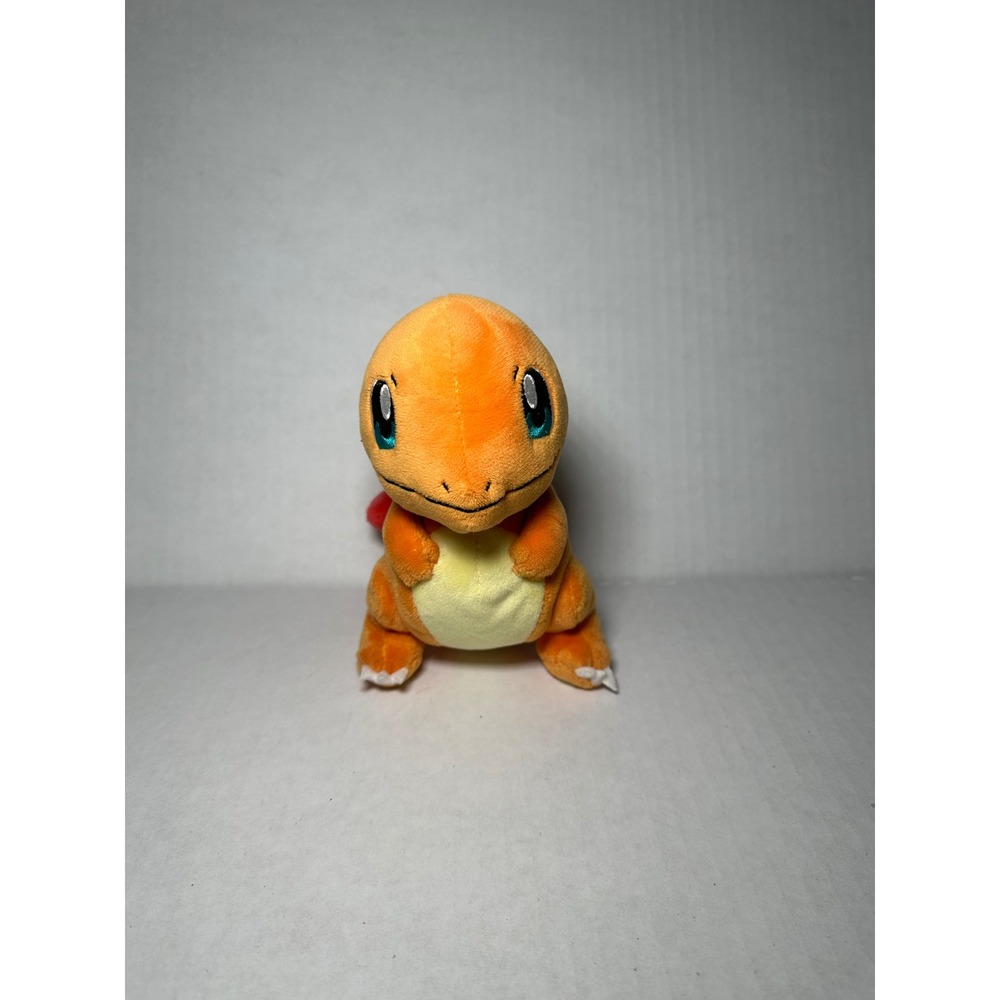 Pokemon Charmander Plush Stuffed Animal Toy Orange 6.5 Inch Fire Type Starter